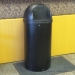 Rubbermaid Black 25 Gallon Commercial Dome Top Garbage Trash Bin